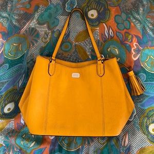 Lauren Ralph Lauren leather satchel with tassel